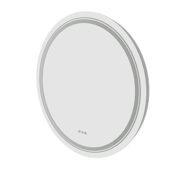 Lustro łazienkowe DOVER 80 w kolorze srebrnym z podświetleniem LED