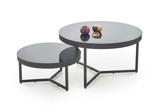 Ława COSMO S czarna okrągła fi60 cm