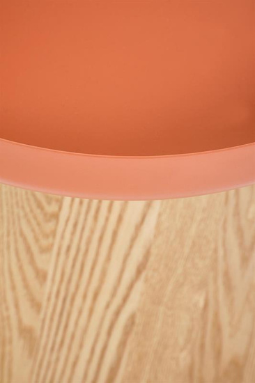 Nowoczesna ława GINA w kolorze naturalnym i cynamonowym