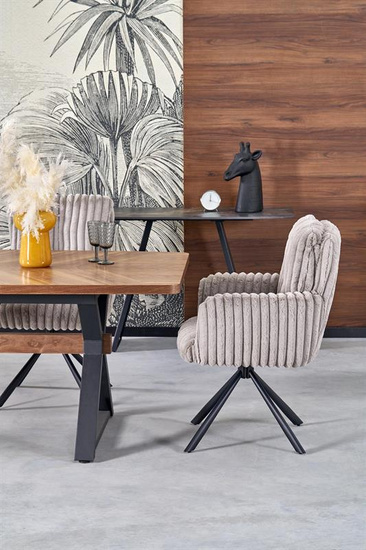 Krzesło z obrotowym siedziskiem K572 w popielatym kolorze