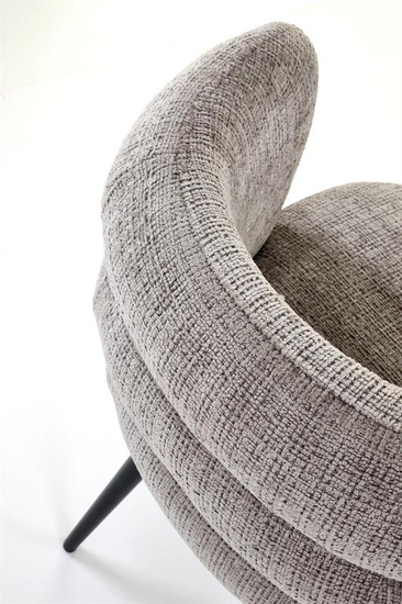 Krzesło kubełkowe K575 w popielatym kolorze