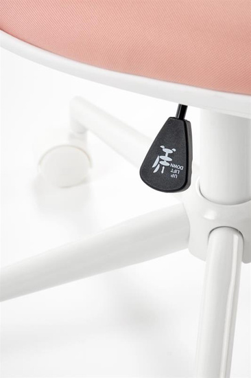 Fotel młodzieżowy ORION 2 w kolorze biały – jasny różowy