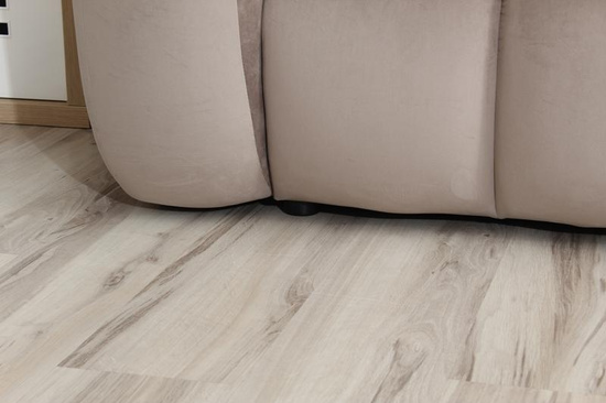 Sofa dwuosobowa na recepcję nowoczesna SOMA 2 tapicerowana jasny szary welur