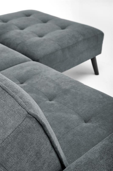 Sofa rozkładana z funkcją narożnika CORNELIUS w kolorze popielatym