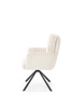 Krzesło z obrotowym siedziskiem K572 w kremowym kolorze