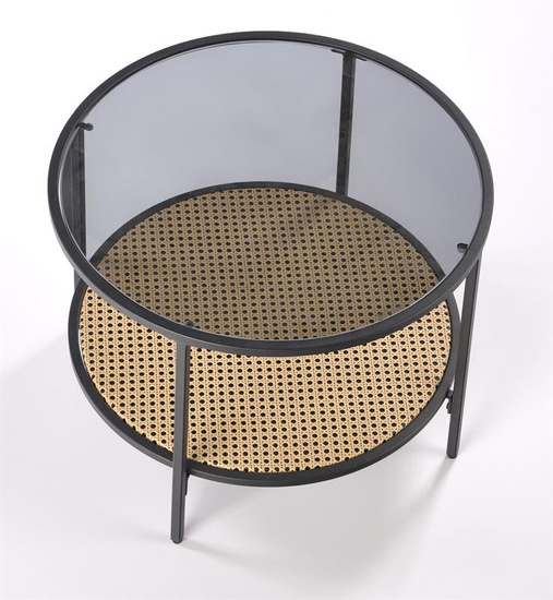 Stylowa ława DAKOTA w kolorze dymiony / naturalny