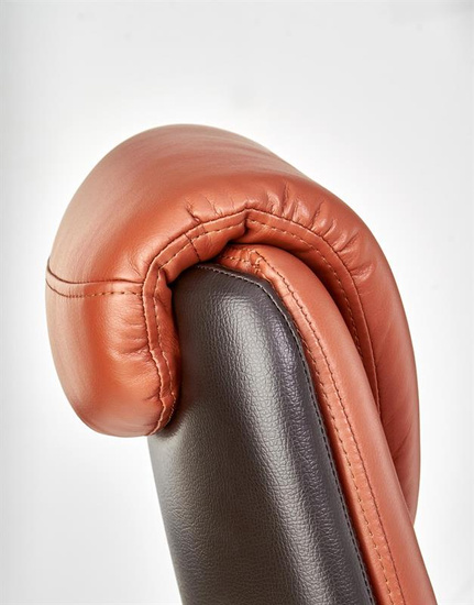 Fotel gabinetowy CALVANO w kolorze ciemny brąz / jasny brąz