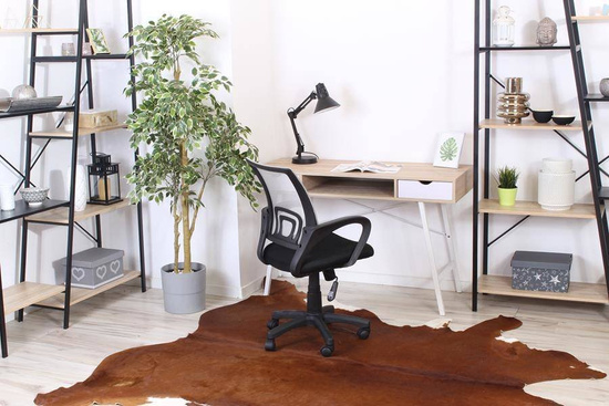 Młodzieżowy fotel biurowy BINGO w tkaninie SZARY