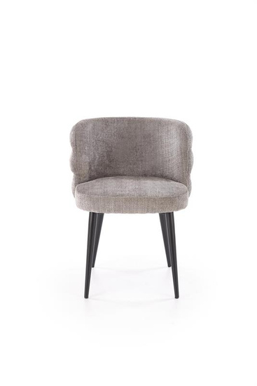 Krzesło kubełkowe K575 w popielatym kolorze