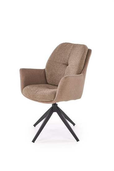 Krzesło z funkcją obracania K591 w brązowym kolorze