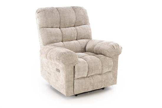 Fotel wypoczynkowy AMORE w beżowym kolorze z funkcją elektrycznego rozkładania