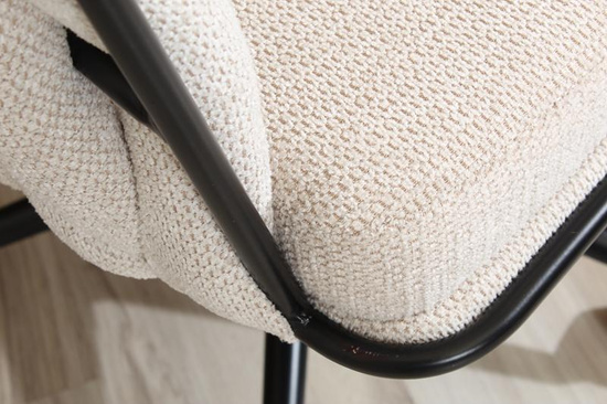 Designerski fotel obrotowy ROSA beżowy