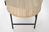 Owalne biurko B51 w kolorze naturalnego drewna