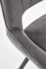 Krzesło K404 w kolorze popielatym 