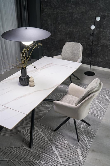 Krzesło z funkcją obracania K591 jasny szary