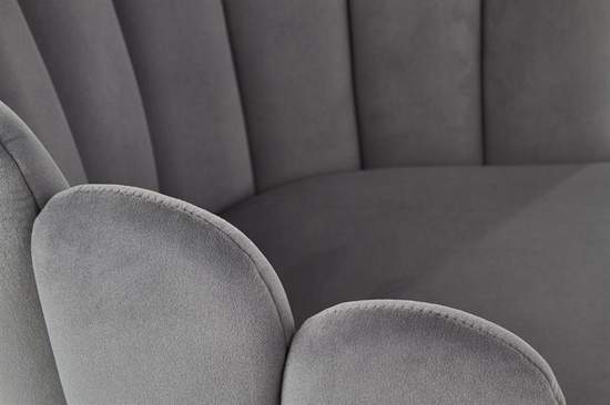 Krzesło K410 w kolorze popielatym velvet