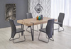 Stół w stylu loft YOHANN dąb san remo / czarny 