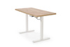 Biurko z elektryczną regulacją wysokości B54 w kolorze dąb artisan na białym stelażu 120 cm