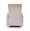 Fotel wypoczynkowy CARINIO jasny beż elektryczny z funkcją masażu