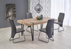 Stół w stylu loft YOHANN dąb san remo / czarny 