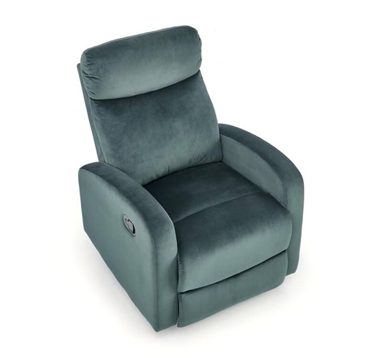 WONDER designerski fotel rozkładany z funkcją kołyski w kolorze ciemno zielonym