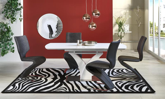 Nowoczesny stół rozkładany PALERMO w kolorze biały mat