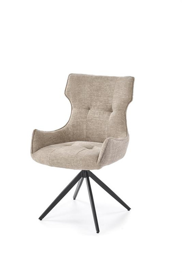 Krzesło z obrotowym siedziskiem K573 w beżowym kolorze