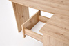 Biurko narożne BEGA w kolorze dąb artisan z szufladami