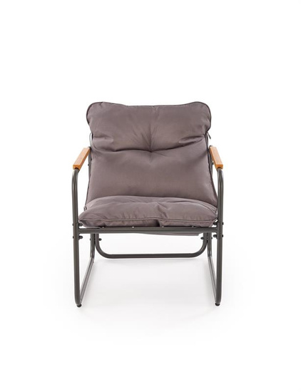 Nowoczesny zestaw ogrodowy HUDSON w kolorze popielaty/brązowy