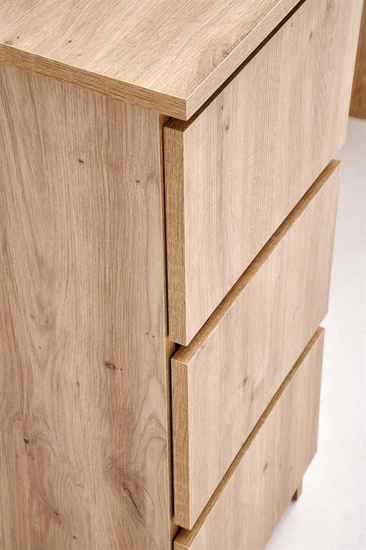 Biurko CINO w odcieniu dąb artisan z szufladami