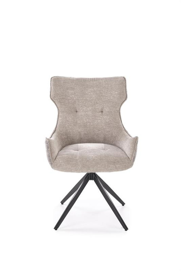 Krzesło z obrotowym siedziskiem K573 w popielatym kolorze