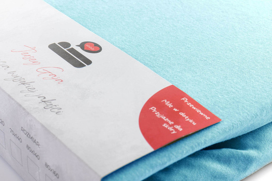 Prześcieradło 120 x 200 Jersey z Gumką Gaja 43