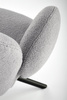 Krzesło K498 w kolorze popielatym boucle
