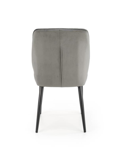 Krzesło K432 w kolorze popielatym velvet