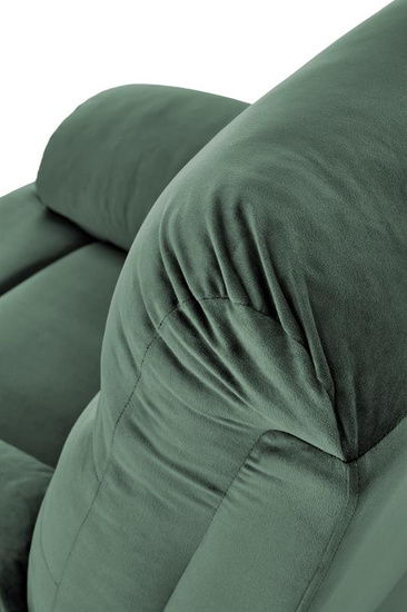 Nowoczesny fotel wypoczynkowy DRAGER w kolorze ciemnej zieleni
