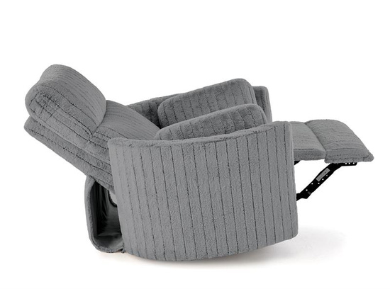 Elektryczny fotel wypoczynkowy PEGAS w kolorze popielatym z funkcją relaks