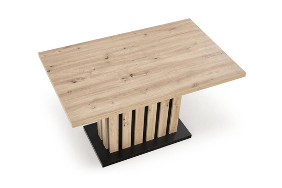 Nowoczesny stół rozkładany LAMELLO 180 dąb artisan/czarny