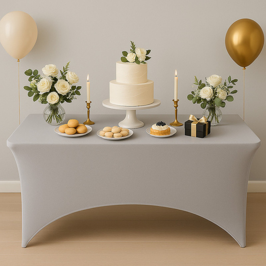 Pokrowiec 180 x 76 Na Stół Bankiet Catering Ben Szary