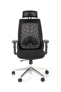 Designerski fotel gabinetowy GERONIMO w kolorze czarnym