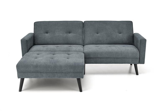 Sofa rozkładana z funkcją narożnika CORNELIUS w kolorze popielatym