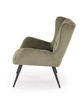 Fotel wypoczynkowy BYRON w kolorze oliwkowym 
