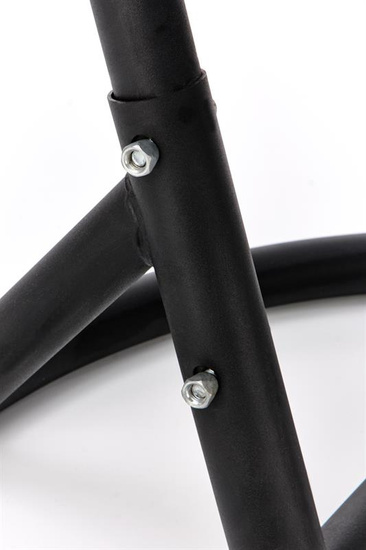 Nowoczesny fotel ogrodowy EGGY w kolorze popielato-czarnym