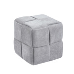 Pufa VELCUBE sześcienna w szarej tkaninie