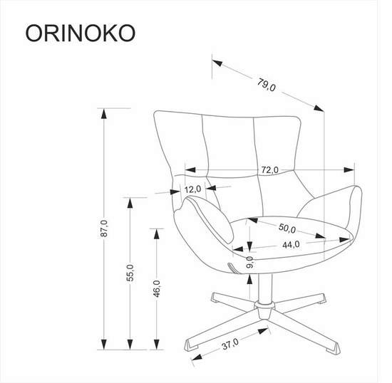 Fotel ORINOKO w beżowym kolorze