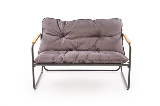 Nowoczesny zestaw ogrodowy HUDSON w kolorze popielaty/brązowy