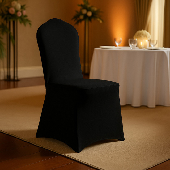 Pokrowiec 45 x 97 Na Krzesło Bankietowe Philip Czarny
