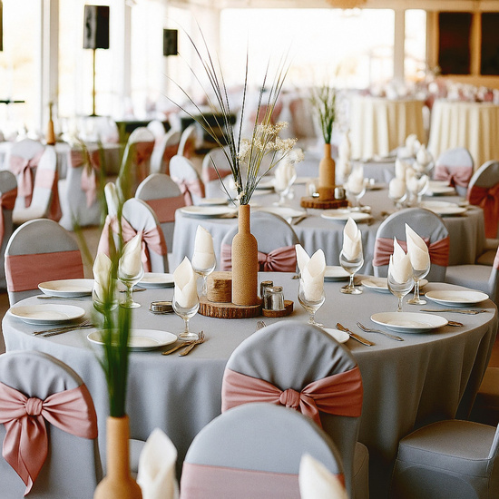 Pokrowiec 45 x 97 Na Krzesło Bankietowe Philip Szary