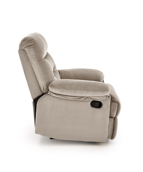Elegancki fotel wypoczynkowy DRAGER w kolorze beżowym
