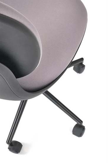 Fotel młodzieżowy ORION w kolorze czarno-popielatym