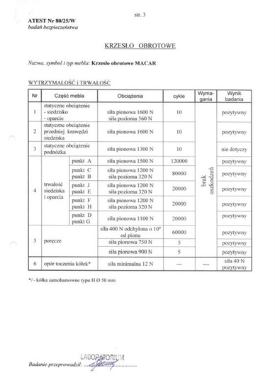 Fotel gabinetowy MACAR w czarnym kolorze